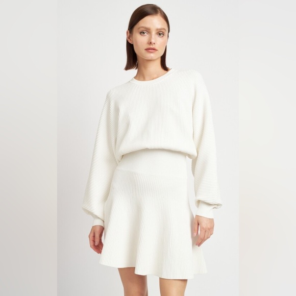 NWT En Saison Ribbed Mini Dress - Picture 3 of 9